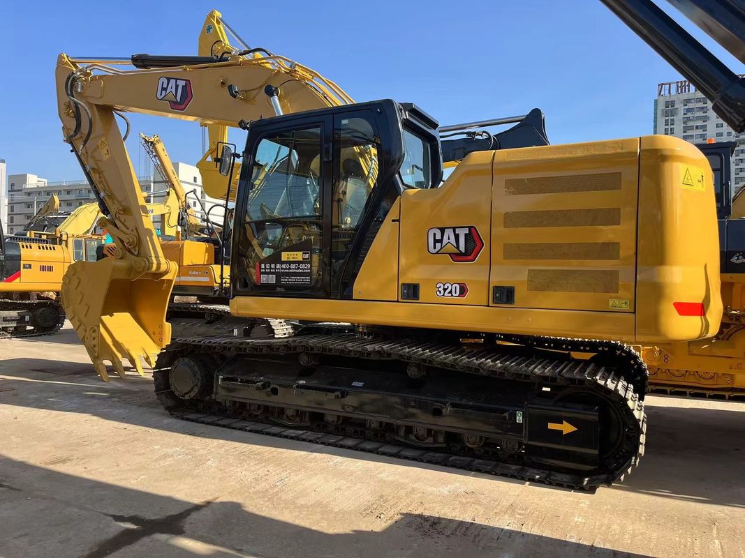 Altı Silindirli Orijinal Cat 320 Excavator With Cat C7.1 Motor Orta Boyutlu Cat Excavator