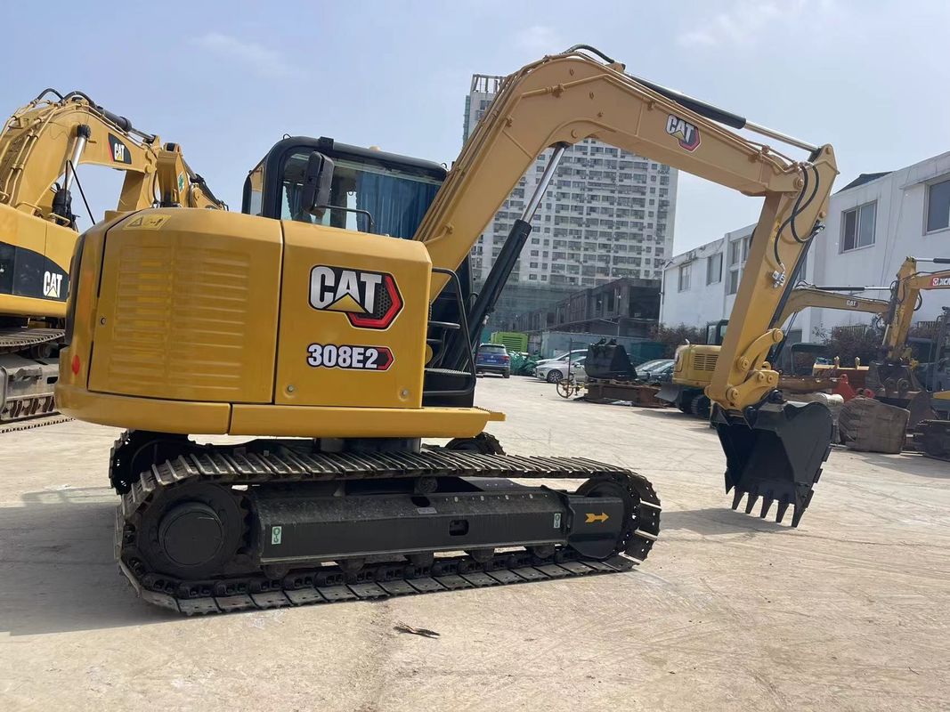 Kullanılmış küçük kedi kazık makinesi Cat 308E2 kazık makinesi 8 tonluk mini kazık makinesi