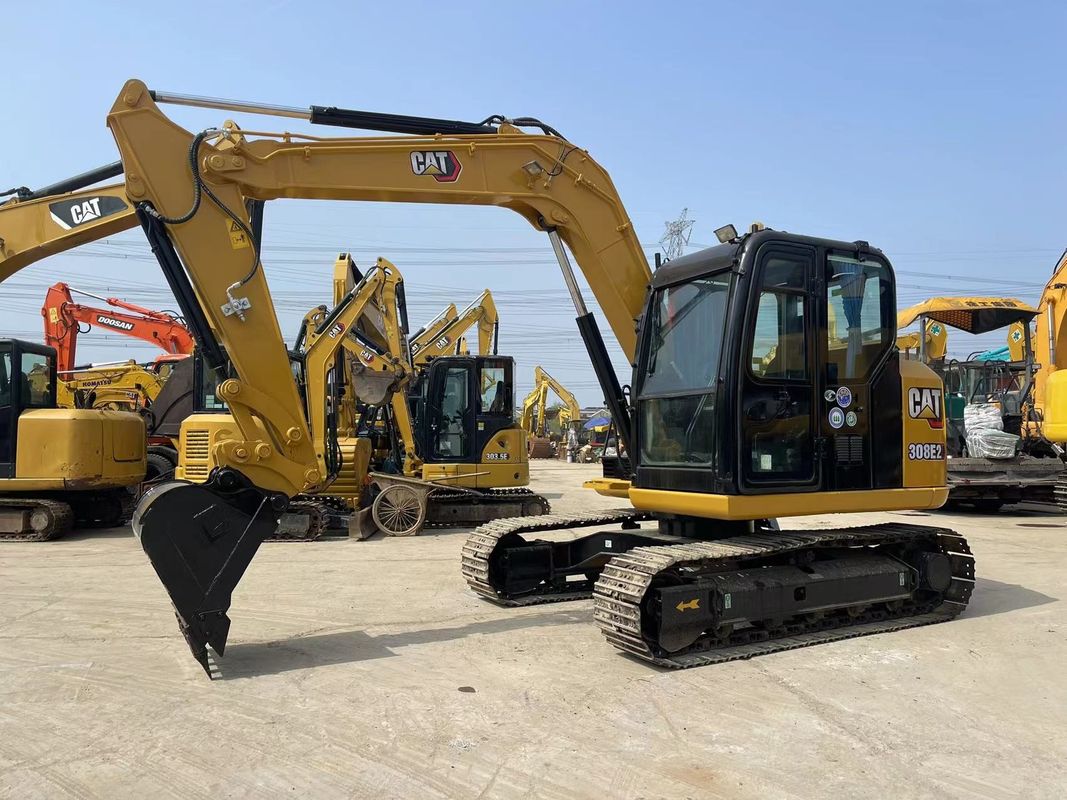 Kullanılmış küçük kedi kazık makinesi Cat 308E2 kazık makinesi 8 tonluk mini kazık makinesi