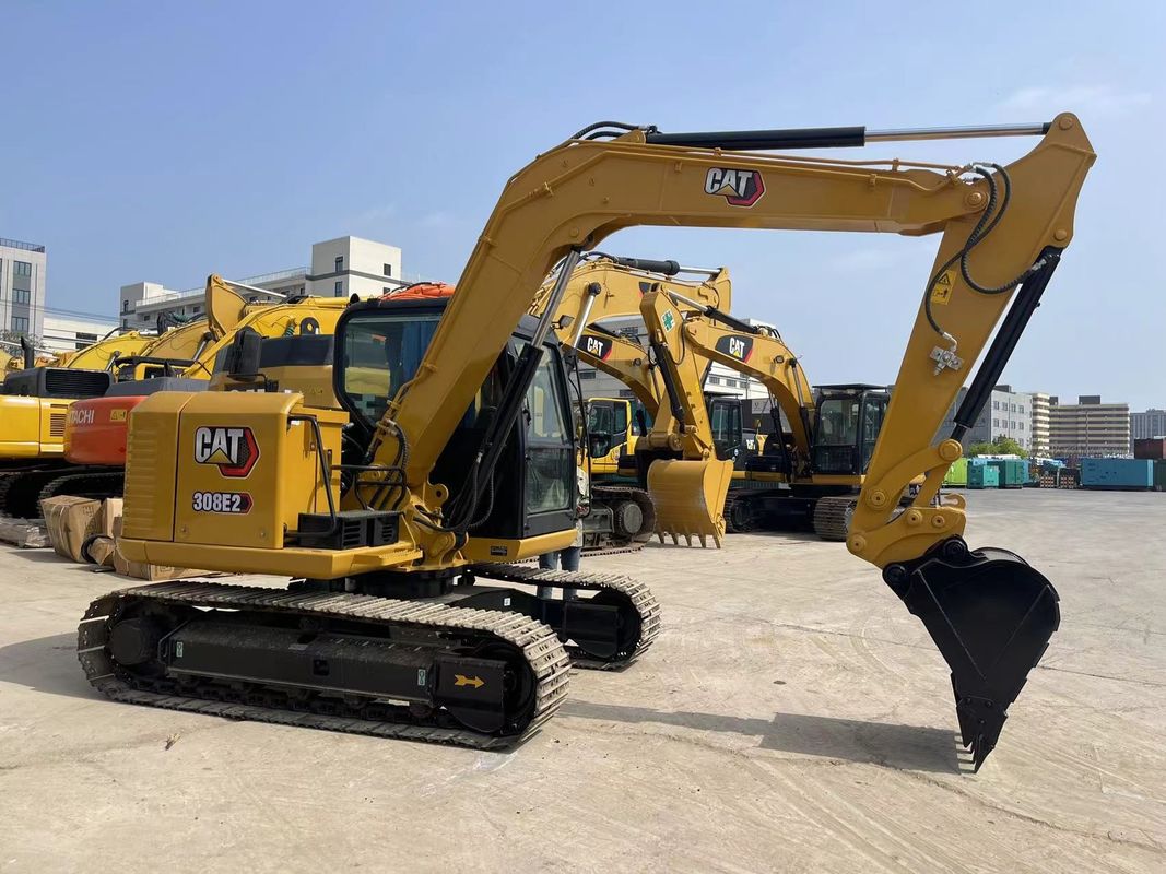 Kullanılmış küçük kedi kazık makinesi Cat 308E2 kazık makinesi 8 tonluk mini kazık makinesi