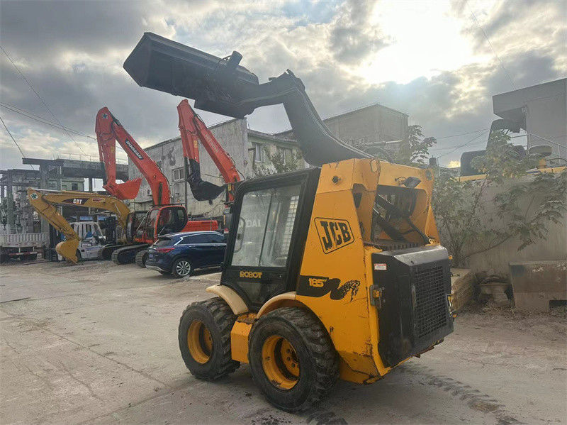 Kullanılmış JCB 185 mini kaydırma yükleyici Kullanılmış JCB 175 Mini Tekerlekli yükleyici Kaydırma yönlendirme yükleyici