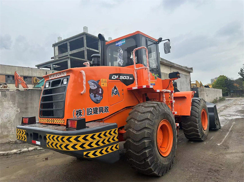 Orijinal Kullanılmış Doosan DL503-9C tekerlek yükleyici Doosan DL503 kullanılmış ön uç yükleyici