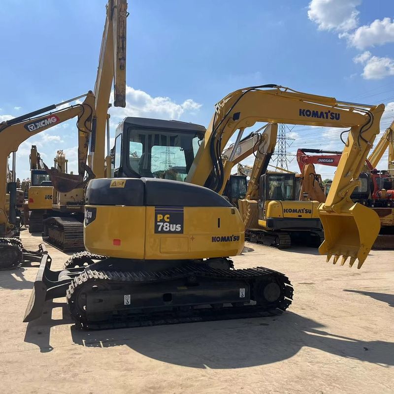 8 Ton Kullanılmış Komatsu PC78US-6 Mini Kazıcı 0.34 m3 kova kapasitesi ile