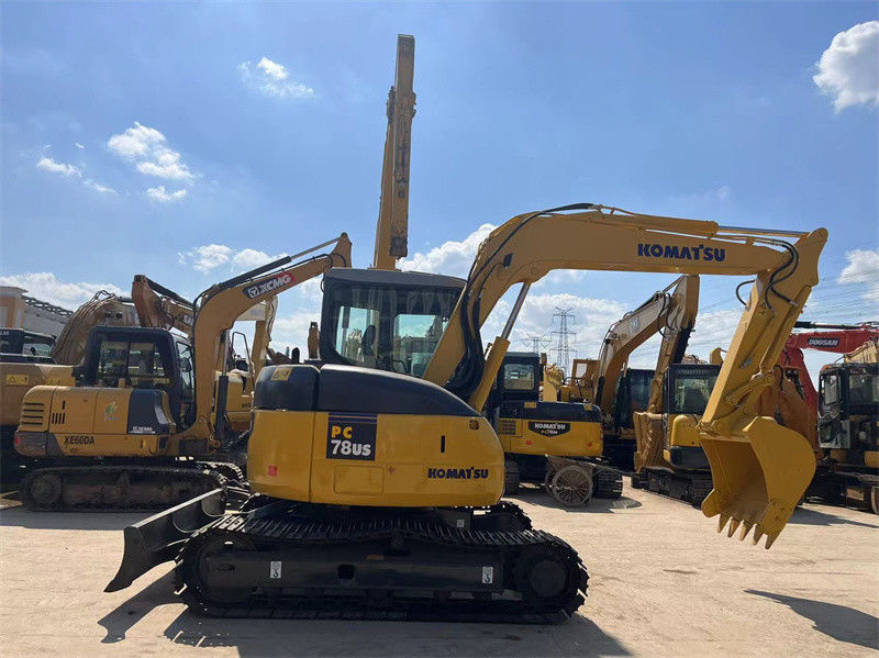 Orijinal Japonya Kullanılmış Komatsu PC78us Crawler Excavator PC78US-6 Mini Excavator
