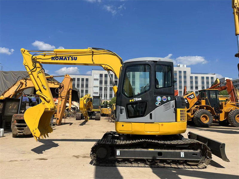 Orijinal Japonya Kullanılmış Komatsu PC78us Crawler Excavator PC78US-6 Mini Excavator