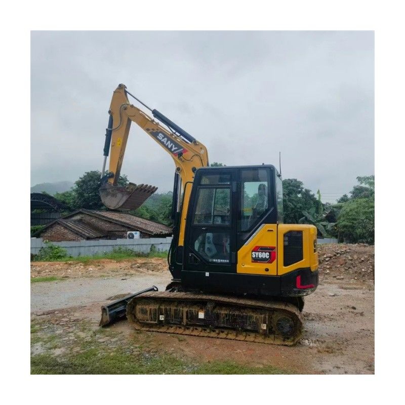 Çin Sany SY60C Pro Kullanılmış Ekskavator İkinci El 6 Ton Sany sy60 Mini Digger