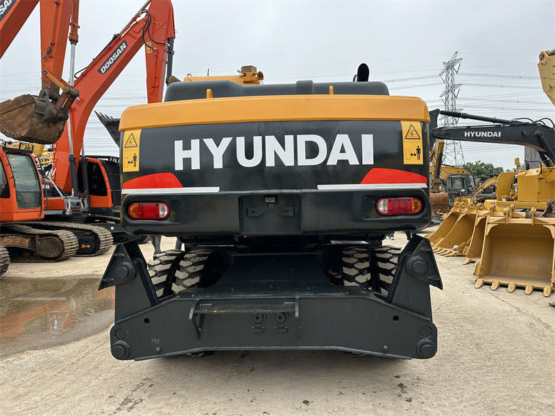 Yenilenmiş Kullanılmış Hyundai R210W-9 Tekerlekli Ekskavator Kullanılmış Hyundai 21 Ton 210 Tekerlekli Ekskavator