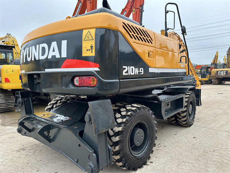 Yenilenmiş Kullanılmış Hyundai R210W-9 Tekerlekli Ekskavator Kullanılmış Hyundai 21 Ton 210 Tekerlekli Ekskavator