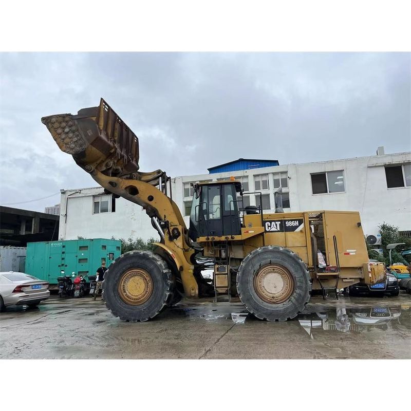 Orijinal Renk CAT 986H Ön Tekerlek Yükleyici Güçlü Motor C15