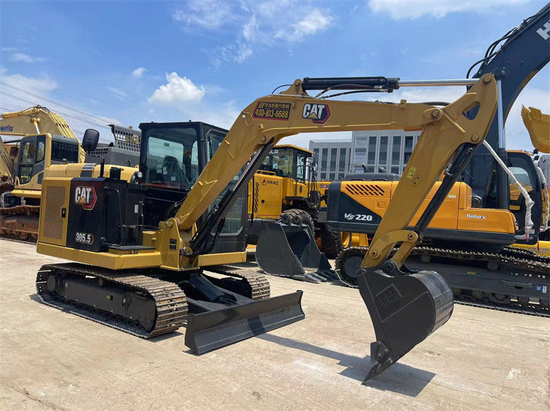 Yepyeni CAT 305.5 5.5 Ton Caterpillar 305.5 Mini Crawler Excavators