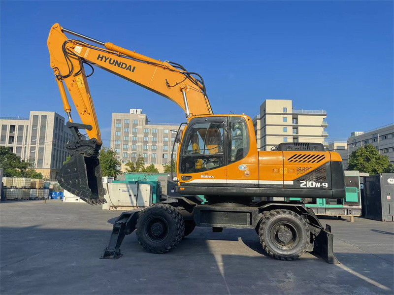 20 ton Kore Kullanılmış Hyundai R210W-9 Tekerlekli Kazı makinesi Hyundai 210 Tekerlekli Kazı makinesi