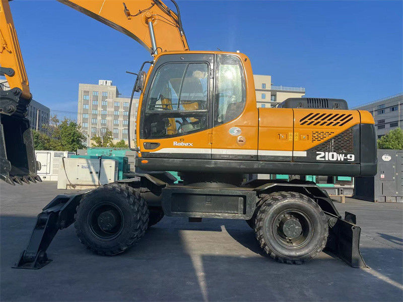 20 ton Kore Kullanılmış Hyundai R210W-9 Tekerlekli Kazı makinesi Hyundai 210 Tekerlekli Kazı makinesi