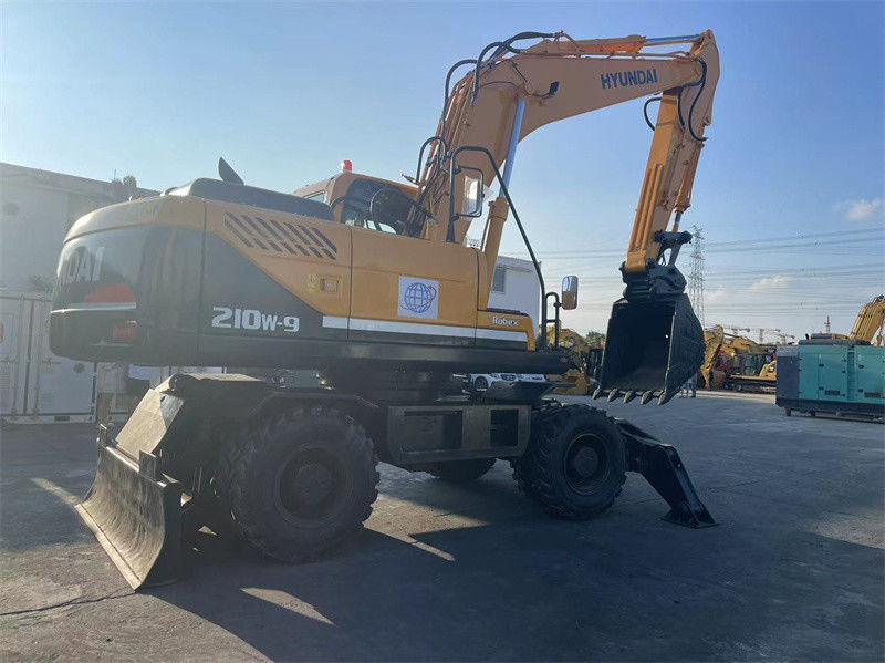 20 ton Kore Kullanılmış Hyundai R210W-9 Tekerlekli Kazı makinesi Hyundai 210 Tekerlekli Kazı makinesi