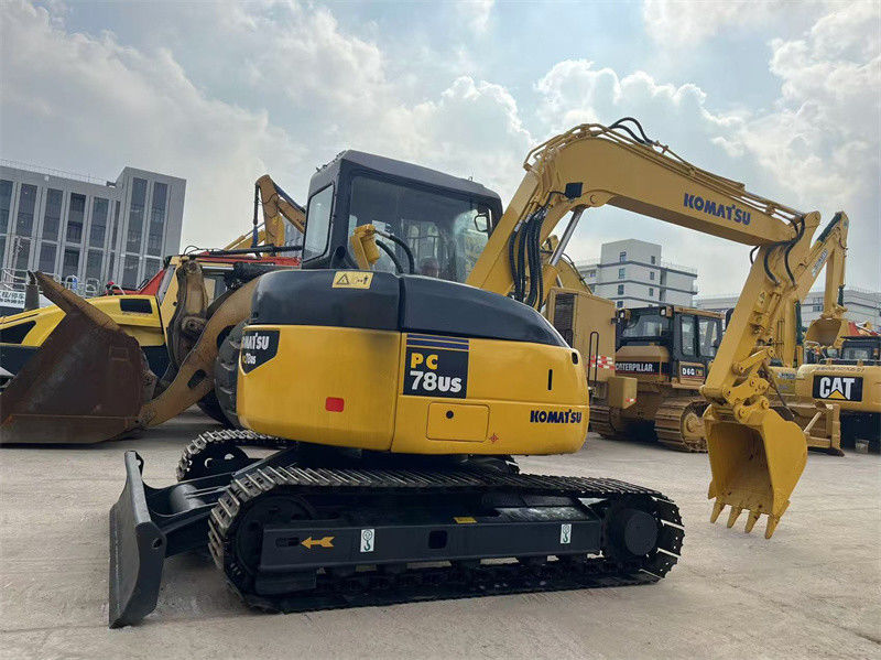 7.8 Ton Japonya Kullanılmış Komatsu PC78us Crawler Excavator PC78US-6 Mini Digger