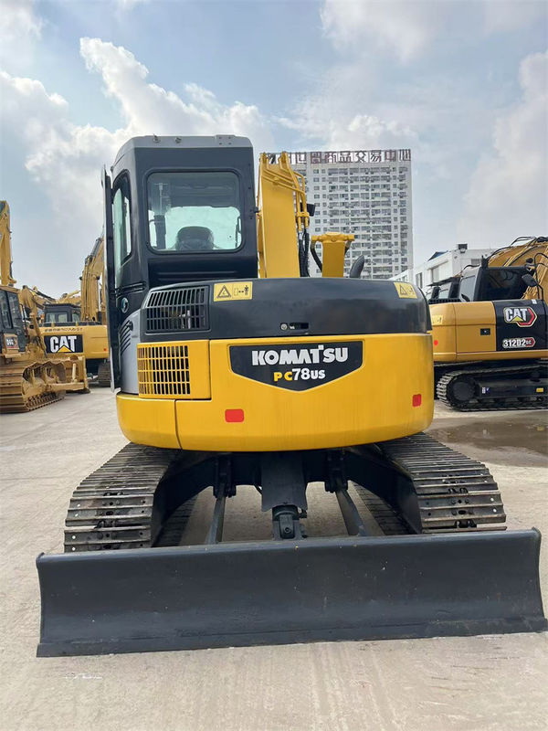 7.8 Ton Japonya Kullanılmış Komatsu PC78us Crawler Excavator PC78US-6 Mini Digger