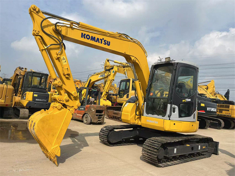 7.8 Ton Japonya Kullanılmış Komatsu PC78us Crawler Excavator PC78US-6 Mini Digger