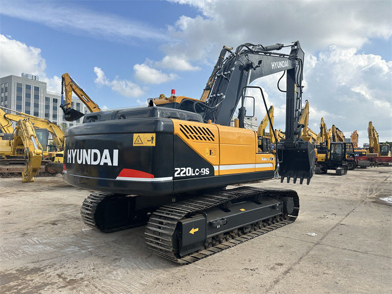 22 Ton Kore Kullanılmış Hyundai R220LC-9S Kazıcı Hyundai 220 Crawler Digger