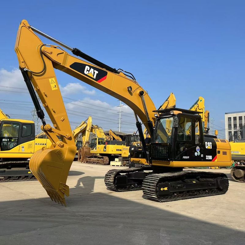 20 tonluk CAT 320D ekskavatör mükemmel durum madencilik inşaatı için orta boyutlu
