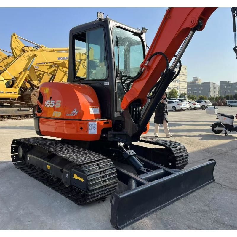 Kubota KX155 Japonya Kazı makinesi 36.5 KN inşaat için kova kazma gücü