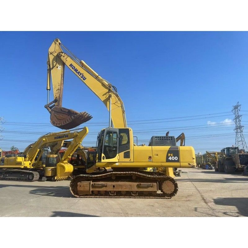 İkinci el Komatsu PC400 Kazı makinesi 270 KW Ağır inşaat için motor gücü