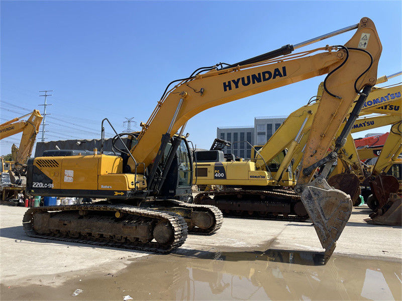 Orijinal Boya Kore Kullanılmış Hyundai R220LC-9S Kazıcı Hyundai 220 Crawler Digger