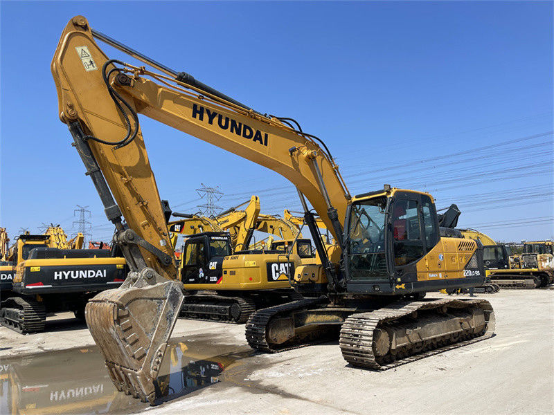 Orijinal Boya Kore Kullanılmış Hyundai R220LC-9S Kazıcı Hyundai 220 Crawler Digger