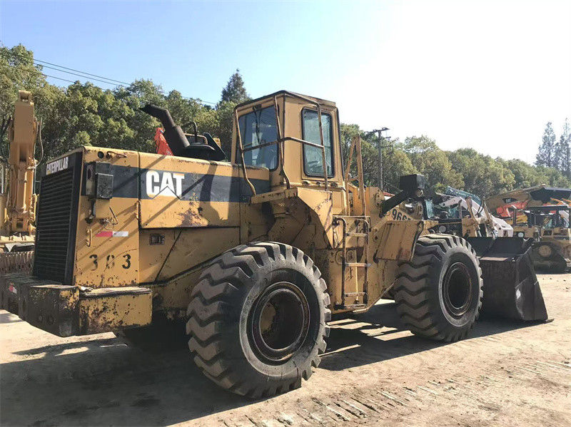 Orijinal Boya Kullanılmış CAT 966F Tekerlekli Yükleyici İkinci El Caterpillar CAT 966 Ön Yükleyici