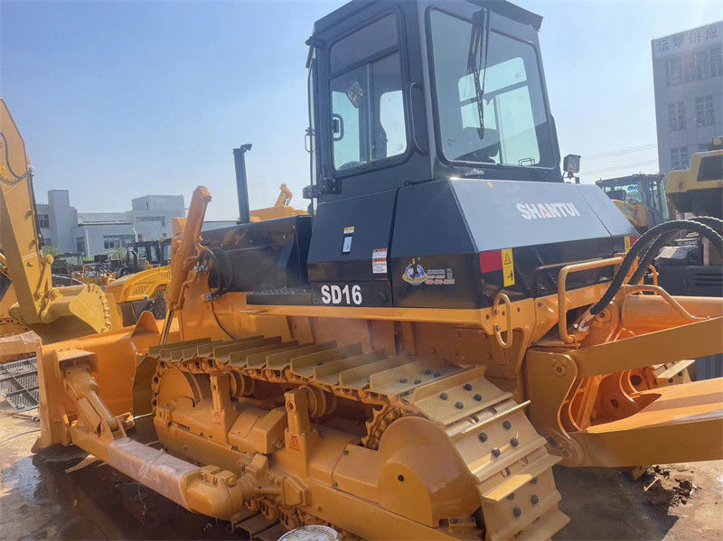 Çin Kullanılmış SHANTUI SD16 Buldozer İkinci El Dozer Traktörü Çalışmaya Hazır