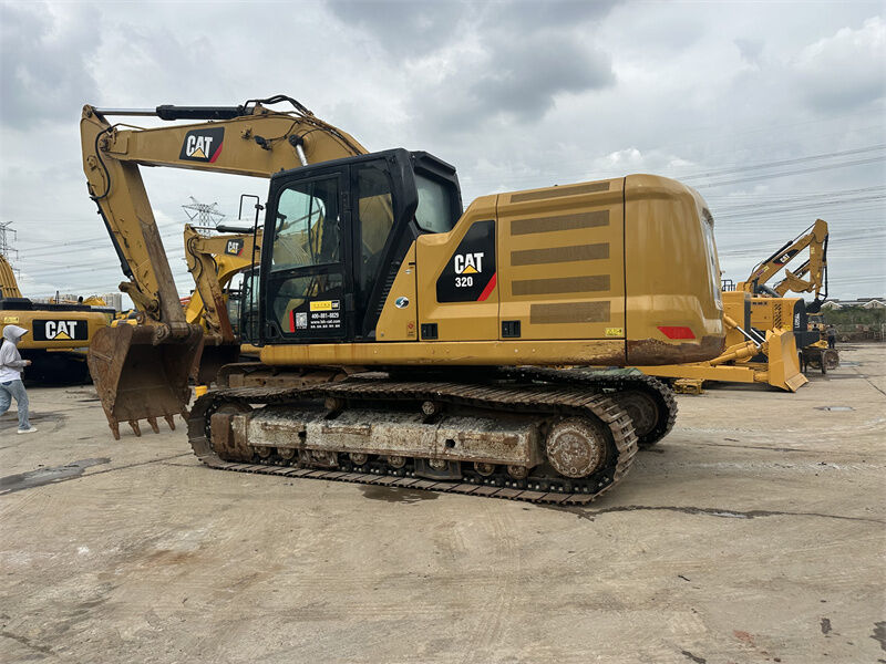 Toprak işleri ve inşaat işleri için güçlü kazı kuvvetine sahip kullanılmış Caterpillar Ekskavatör 320