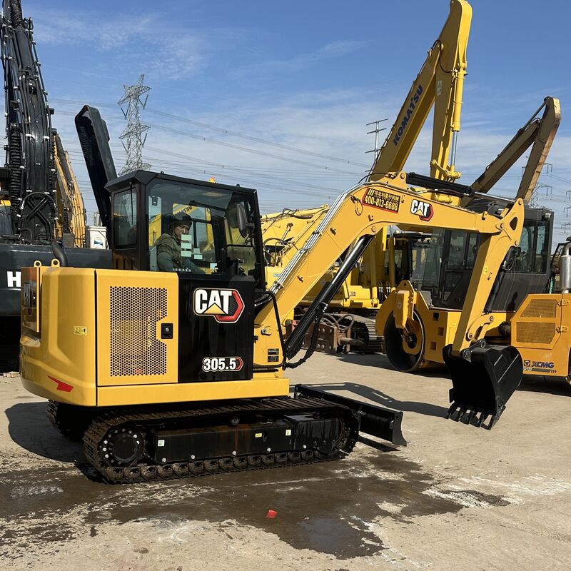 Yepyeni CAT 305.5 Kazı makinesi 5.5 ton Caterpillar 305.5 Mini Crawler Kazı makineleri