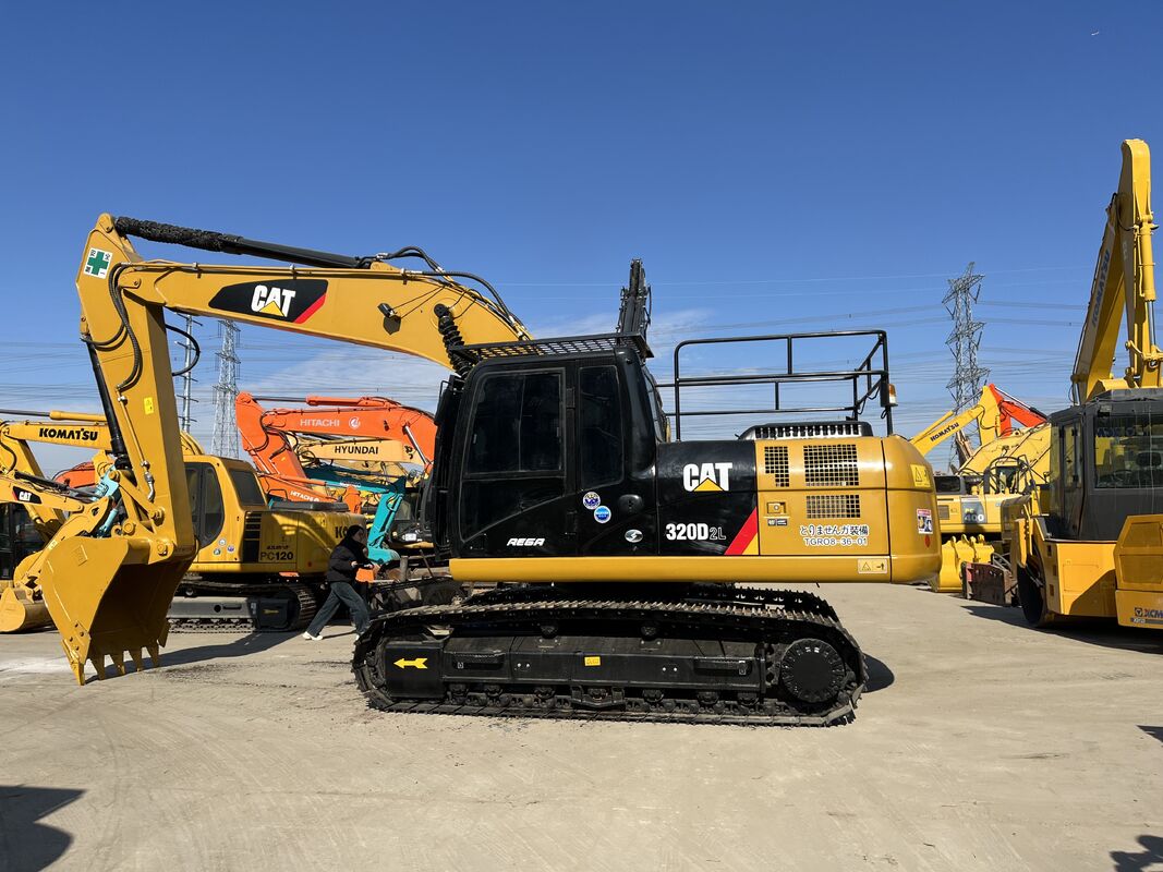 Deneyen Makine Raporu ve Güvenilir İnşaat İşlemleri için Orijinal Motorlu Kullanılmış Cat Excavator 320D2L
