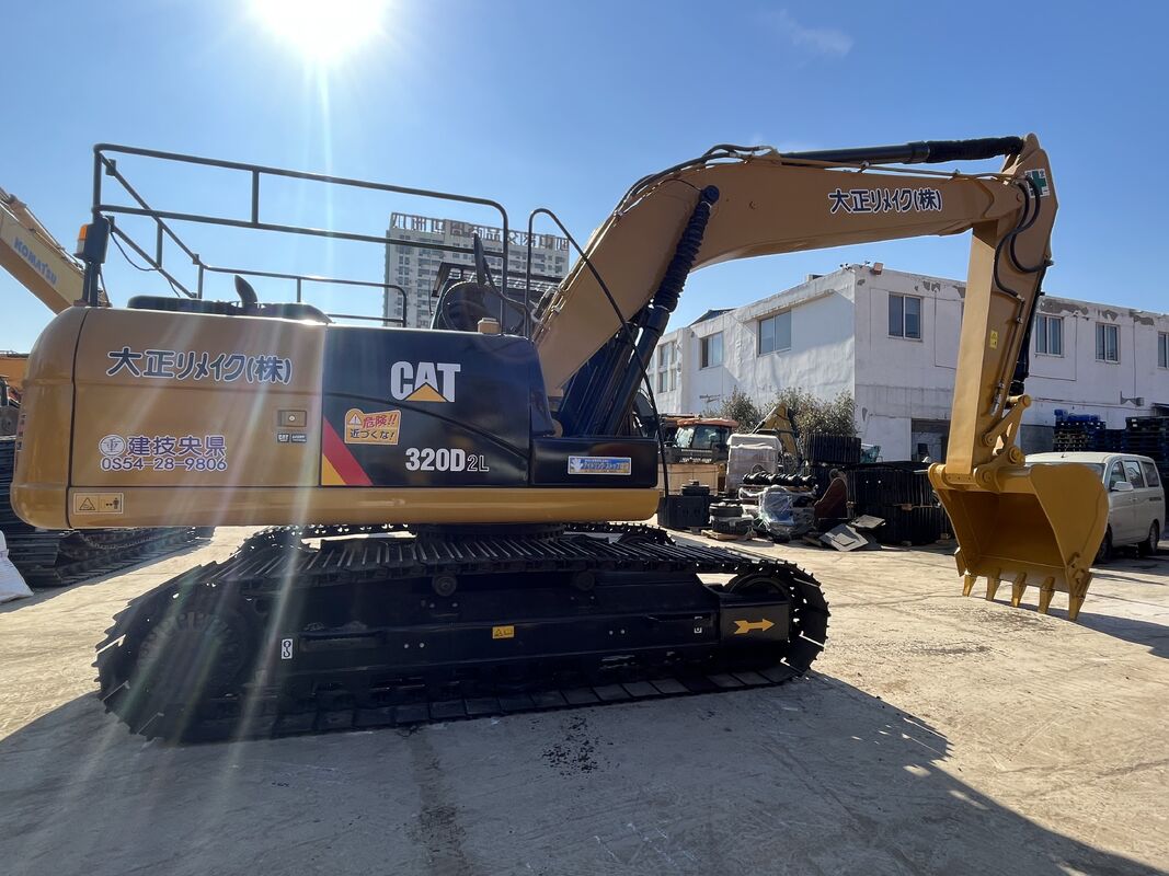 Deneyen Makine Raporu ve Güvenilir İnşaat İşlemleri için Orijinal Motorlu Kullanılmış Cat Excavator 320D2L
