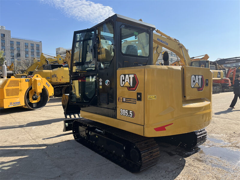 Yüksek kaliteli şehir inşaat mini kazık makinesi Cat 305.5 satılık kompakt kazık makinesi