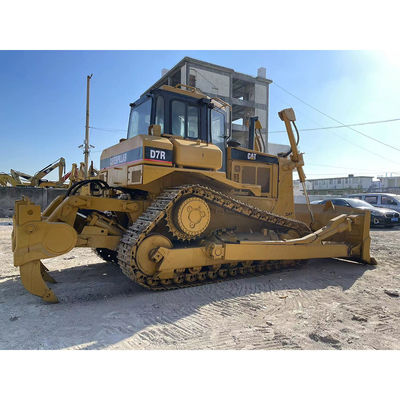 D7R Kullanılmış Caterpillar Buldozer Sarı Paletli Dozer