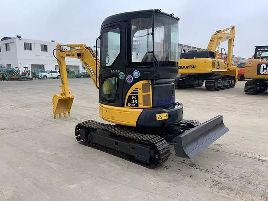 Mini Kullanılmış Japonya Ekskavatör PC35MR-2 Kullanılmış Komatsu Ekskavatör PC35