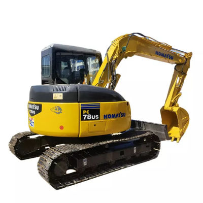 Küçük Paletli Kullanılmış Komatsu Pc78us Ekskavatör 7 Ton