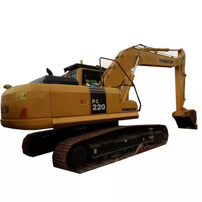 Komatsu Pc220 Kullanılmış Komatsu Ekskavatör 22 Ton Japonya Menşeli Küçük Paletli Ekskavatör