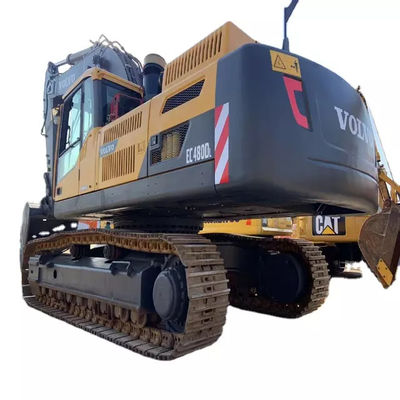 Hidrolik Kullanılmış Volvo Ekskavatör Volvo Ec480 İsveç Markası Büyük Paletli Ekskavatör 48 Ton