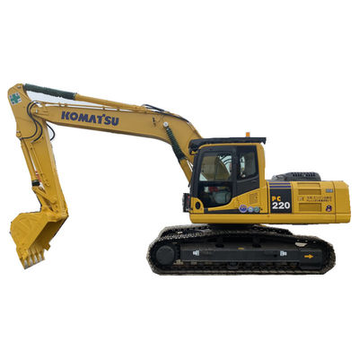 22 Ton Kullanılmış Japonya Ekskavatör Komatsu PC220 İnşaat İçin Ekskavatör
