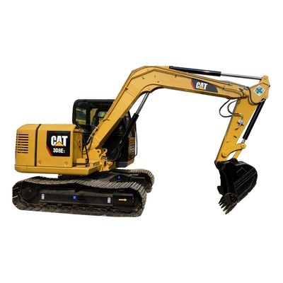 308E2 Caterpillar Kullanılmış CAT Ekskavatörler Mini Hidrolik Paletli Ekskavatör 8 Ton