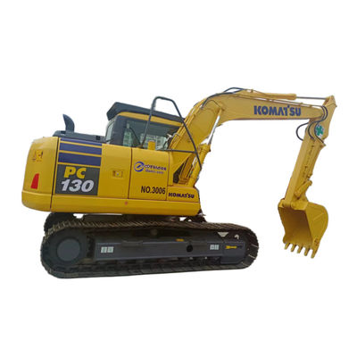 13 Ton Kullanılmış Japonya Ekskavatör İkinci El Komatsu PC130 Paletli Orta Ekskavatör