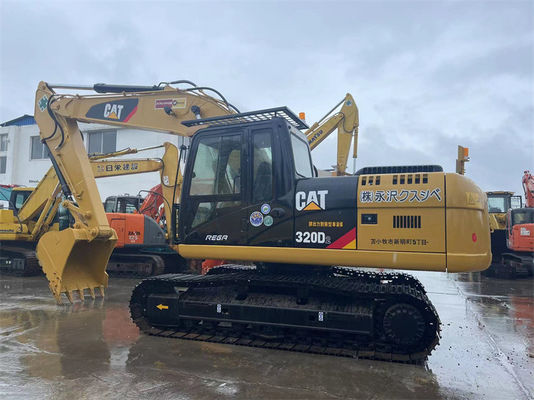 Büyük İnşaat Projeleri İçin İkinci El CAT 320D Paletli Ekskavatör 20 Ton