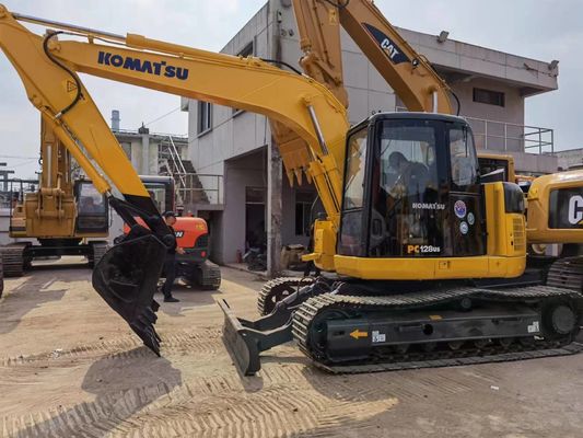 Kullanılmış Japonya Komatsu PC128US Kazıcı İkinci El Komatsu PC128 İnşaat Makineleri