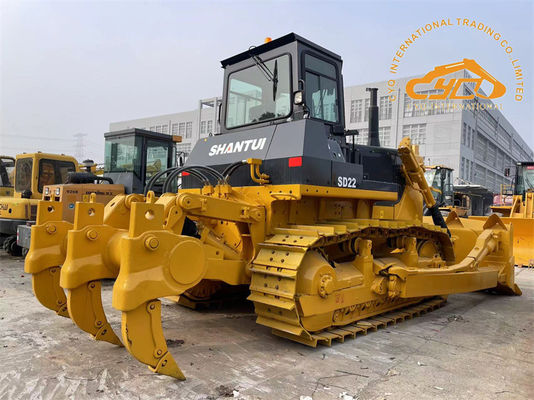 Sürünen Tipi Kullanılmış Shantui SD22 Buldozer İkinci El Dozer Traktör