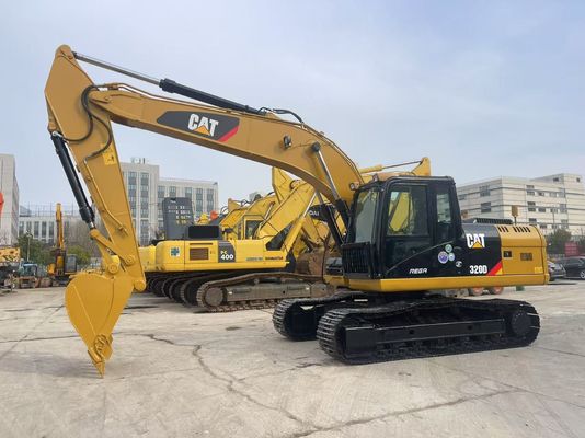 İyi durumda kullanılmış Caterpillar 320D kazık makinesi 20 ton kazık makinesi kedi
