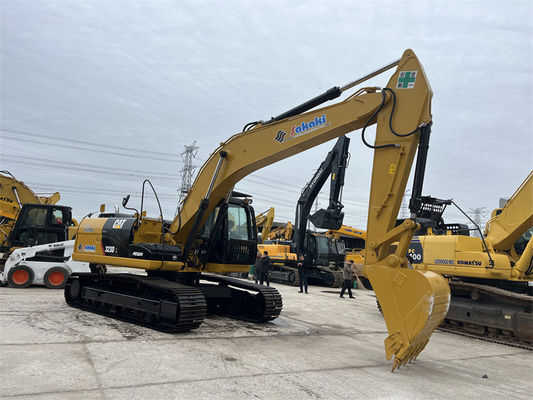Kullanılmış kazık makineleri tırtıl 323d kazık makinesi 23 ton orta Cat kazık makinesi