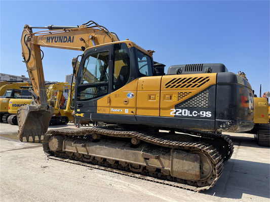 Orijinal Boya Kore Kullanılmış Hyundai R220LC-9S Kazıcı Hyundai 220 Crawler Digger