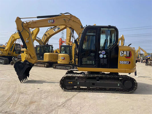 Kullanılmış Caterpillar Ekskavatör 308E2 Mini Hidrolik Ekskavatör Düşük İşletme Maliyetleri ve Çeşitli Uygulamalar İçin Tasarlanmıştır