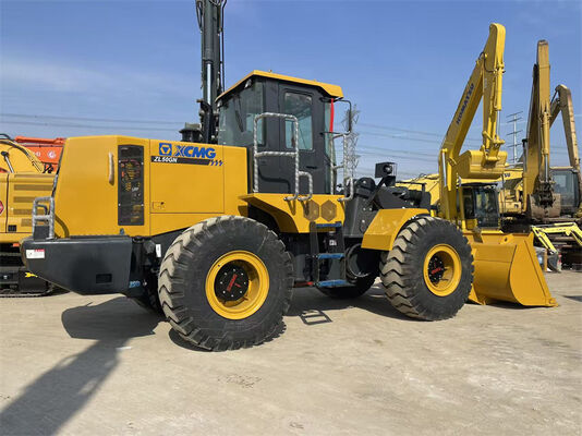 5 ton Kullanılmış XCMG ZL50GN Lastik Tekerlekli Yükleyici İkinci El XCMG Ön Yükleyiciler